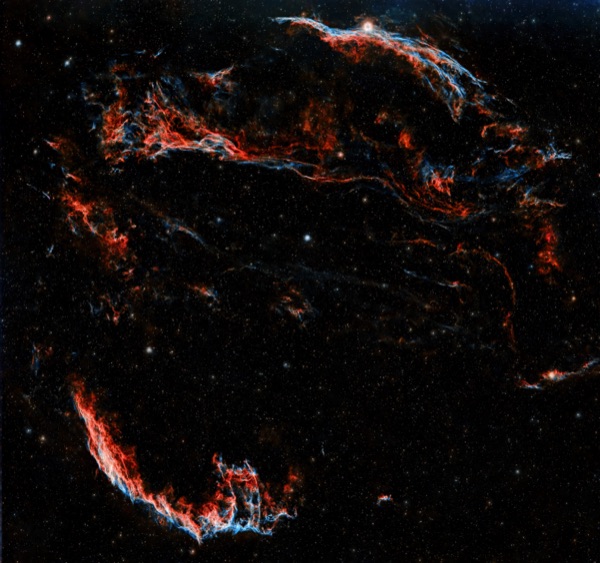 Veil Nebula Complex: Mosaic from multiple telescopes. Summer 2026